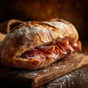 Bocata de longaniza ibérica + bebida