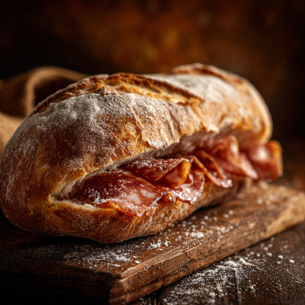 Bocata de longaniza ibérica + bebida